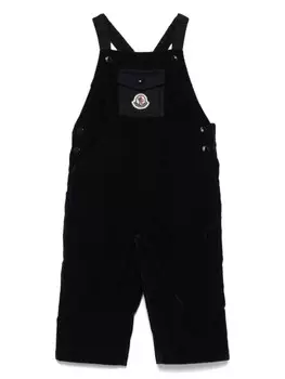 Moncler Enfant комбинезон с логотипом, синий