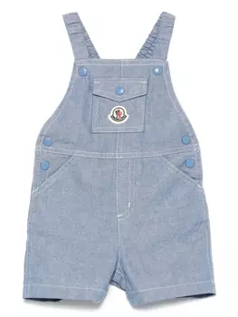 Moncler Enfant комбинезон с логотипом, синий