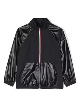 Moncler Enfant куртка Baseda с нашивкой-логотипом, синий