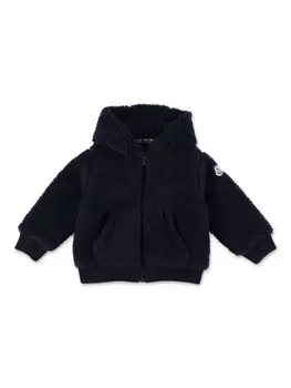 Moncler Enfant куртка из эко-меха, синий