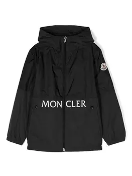 Moncler Enfant куртка Joly с капюшоном, черный
