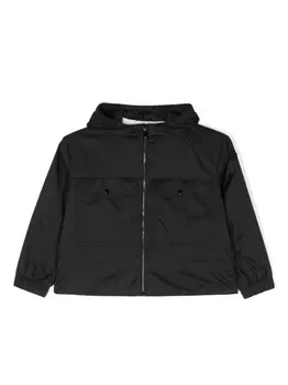 Moncler Enfant куртка с капюшоном, черный