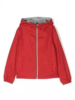 Moncler Enfant куртка с капюшоном, красный