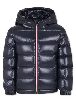 Moncler Enfant куртка с капюшоном, синий