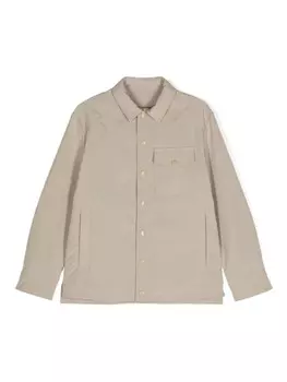 Moncler Enfant куртка с логотипом, нейтральный цвет