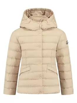 Moncler Enfant куртка с логотипом, нейтральный цвет