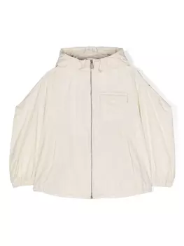Moncler Enfant куртка Tangeni с капюшоном, нейтральный цвет