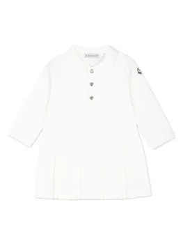 Moncler Enfant платье со складками, белый