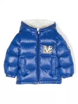 Moncler Enfant пуховик Arslan с капюшоном, синий