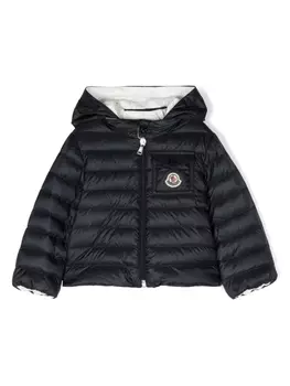 Moncler Enfant пуховик Baigal с капюшоном, синий