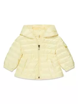 Moncler Enfant пуховик Dalles с капюшоном, желтый