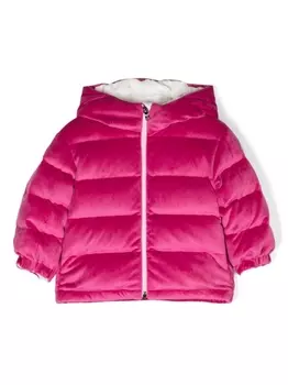 Moncler Enfant пуховик Daos с капюшоном, розовый