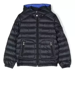 Moncler Enfant пуховик Laurus с капюшоном, синий
