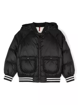 Moncler Enfant пуховик Martha с капюшоном, черный