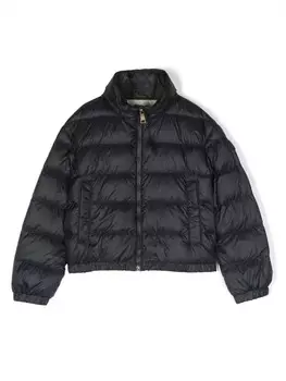 Moncler Enfant пуховик с логотипом, синий