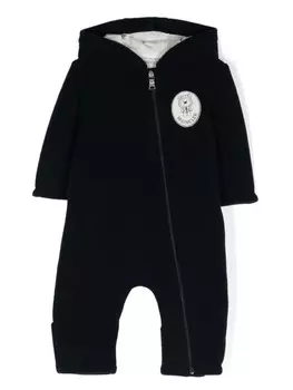 Moncler Enfant ромпер с логотипом, синий