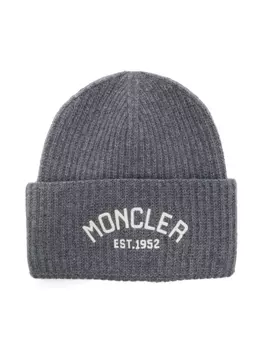 Moncler Enfant шапка-бини с вышитым логотипом
