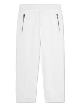 Moncler Enfant спортивные брюки с логотипом, белый