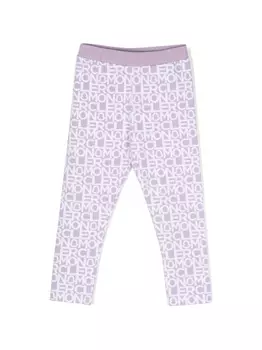 Moncler Enfant спортивные брюки с логотипом, фиолетовый