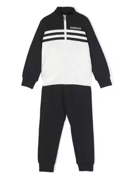 Moncler Enfant спортивный костюм с логотипом, синий