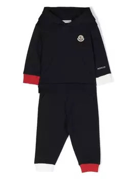 Moncler Enfant спортивный костюм с логотипом, синий