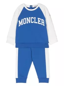 Moncler Enfant спортивный костюм с логотипом, синий