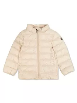 Moncler Enfant стеганая куртка, розовый