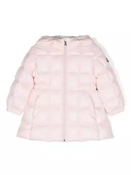 Moncler Enfant стеганый пуховик Anya, розовый