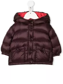 Moncler Enfant стеганый пуховик, красный