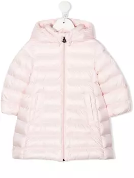 Moncler Enfant стеганый пуховик, розовый