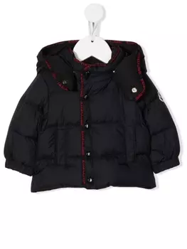 Moncler Enfant стеганый пуховик, синий
