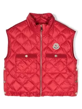 Жилет стеганый Moncler Enfant Garonna, красный