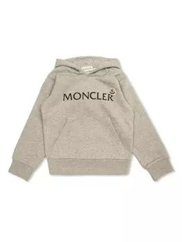 Moncler Enfant толстовка с логотипом, серый