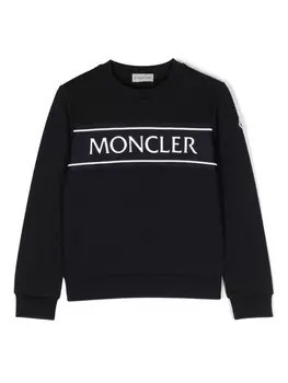 Moncler Enfant толстовка с логотипом, синий