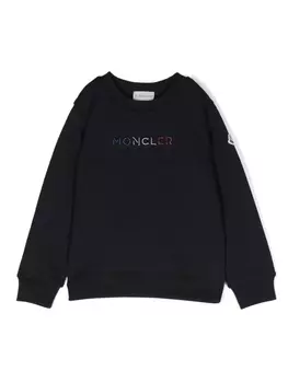Moncler Enfant толстовка с логотипом, синий