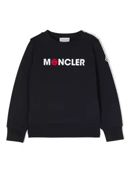 Moncler Enfant толстовка с логотипом, синий