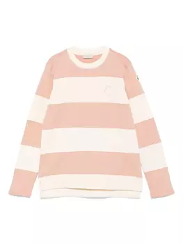 Moncler Enfant толстовка в полоску, нейтральный