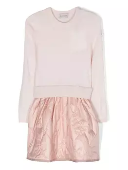 Moncler Enfant трикотажное платье, розовый