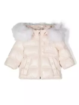 Moncler Enfant утепленная куртка K2F, розовый