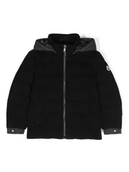 Moncler Enfant утепленное пальто Cainan, черный