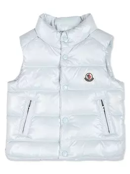 Moncler Enfant утепленный жилет, синий