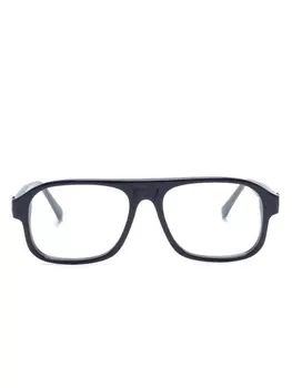 Moncler Eyewear очки ML5198 001 в квадратной оправе, синий