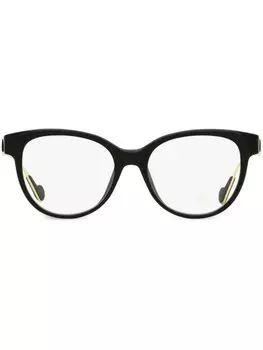 Moncler Eyewear очки Pantos в оправе 'кошачий глаз', черный