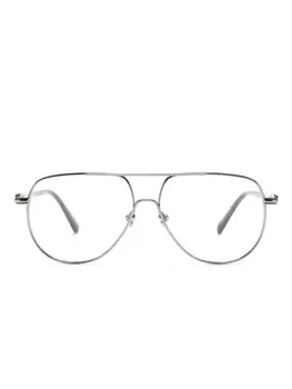 Moncler Eyewear очки-пилоты с логотипом, серый
