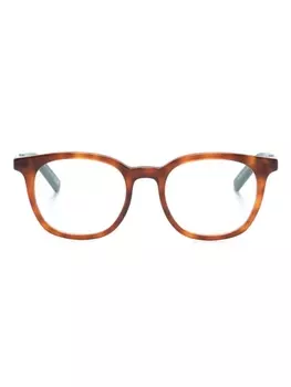 Moncler Eyewear очки в квадратной оправе, коричневый