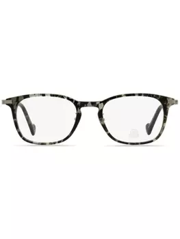 Moncler Eyewear очки в прямоугольной оправе черепаховой расцветки, серый