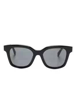 Moncler Eyewear солнцезащитные очки Audree в квадратной оправе, черный