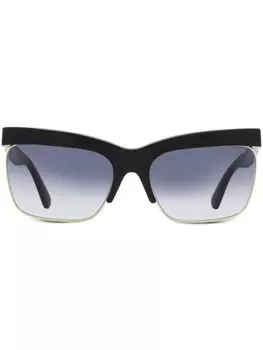 Moncler Eyewear солнцезащитные очки из коллаборации с Veronica Leoni, черный