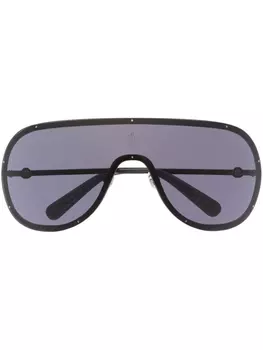 Moncler Eyewear солнцезащитные очки-пилоты, черный