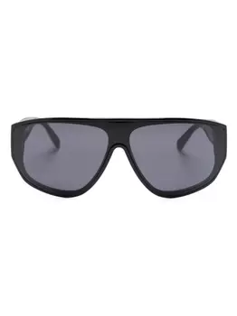 Moncler Eyewear солнцезащитные очки-пилоты с логотипом, черный